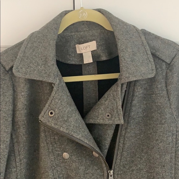 Moto style grey jacket - Picture 3 of 4